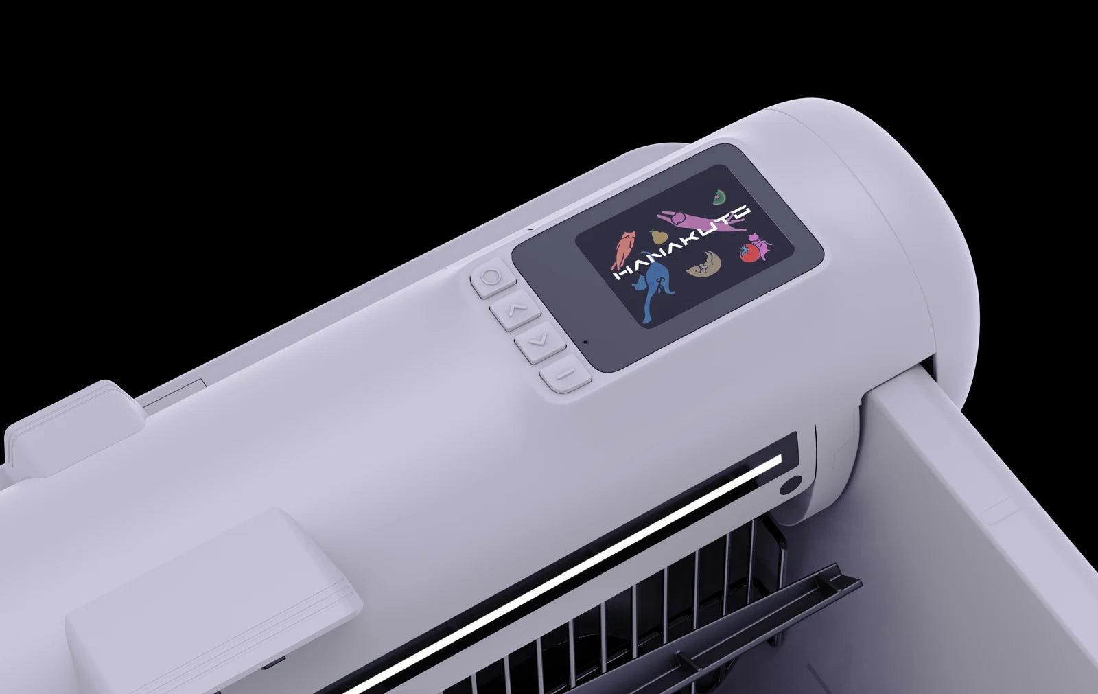 Hanakuto screen and physical controls